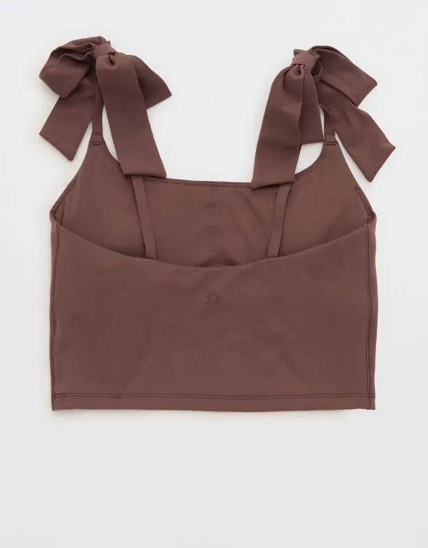 OFFLINE by Aerie Real Me Bow Longline Sports Bra