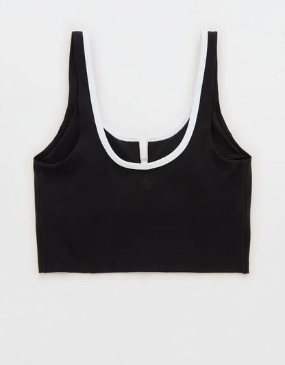OFFLINE By Aerie Real Me Tipped Low Key Longline Sports Bra