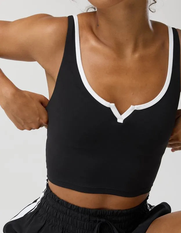 OFFLINE By Aerie Real Me Tipped Low Key Longline Sports Bra