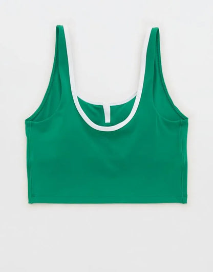OFFLINE By Aerie Real Me Tipped Low Key Longline Sports Bra