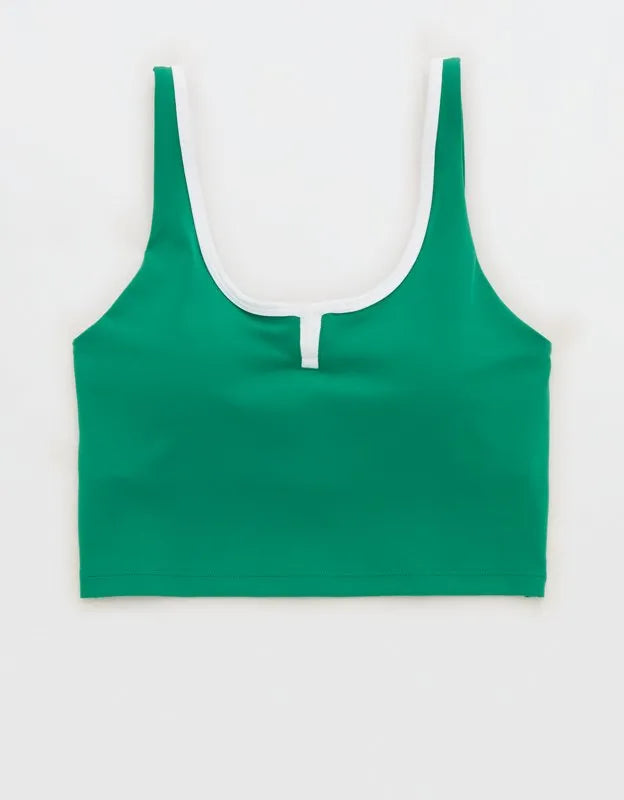 OFFLINE By Aerie Real Me Tipped Low Key Longline Sports Bra