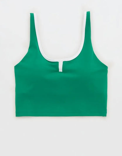 OFFLINE By Aerie Real Me Tipped Low Key Longline Sports Bra