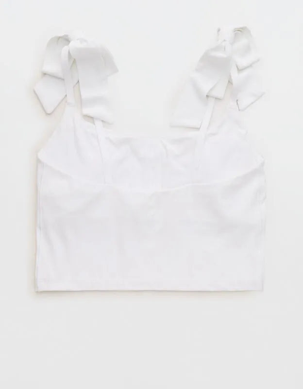 OFFLINE by Aerie Real Me Bow Longline Sports Bra