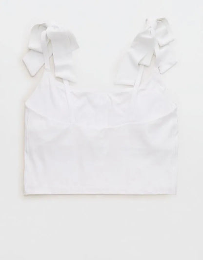 OFFLINE by Aerie Real Me Bow Longline Sports Bra