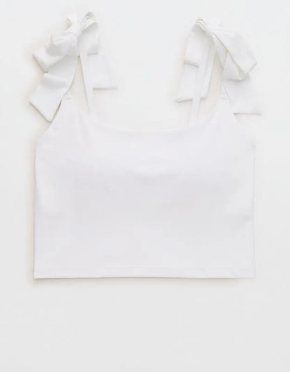 OFFLINE by Aerie Real Me Bow Longline Sports Bra