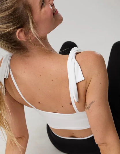 OFFLINE by Aerie Real Me Bow Longline Sports Bra