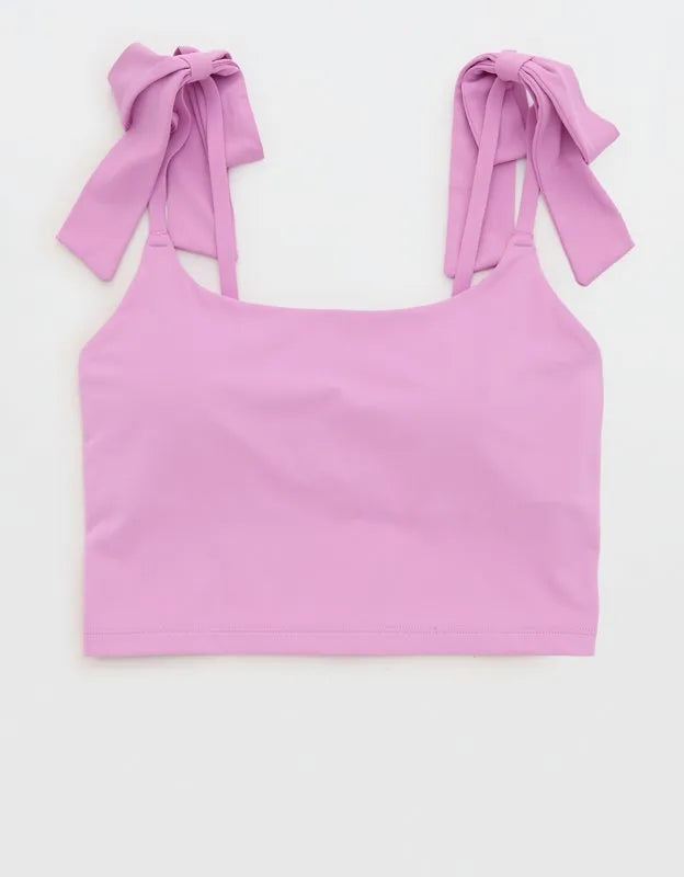 OFFLINE by Aerie Real Me Bow Longline Sports Bra