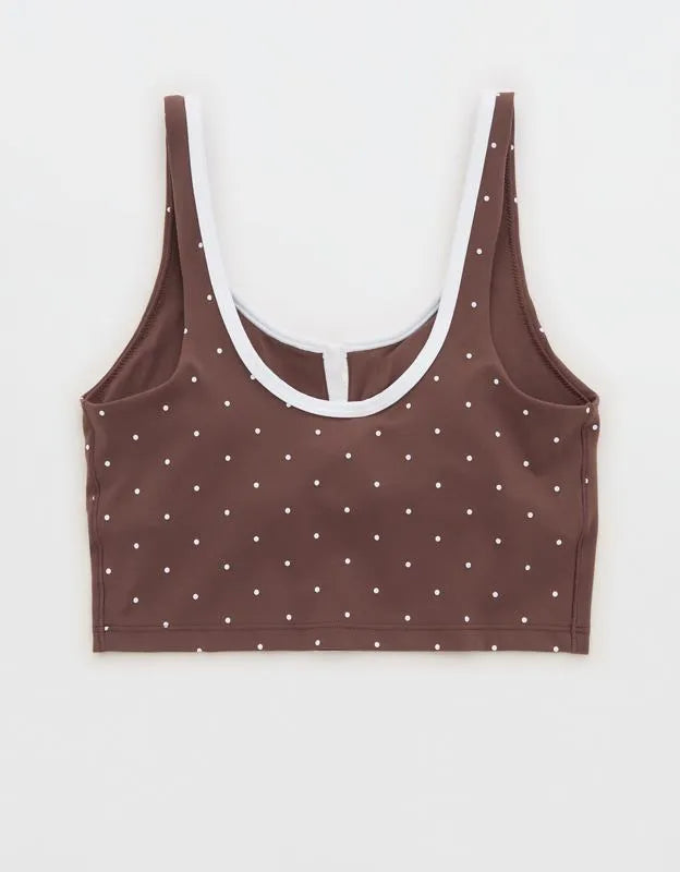 OFFLINE By Aerie Real Me Tipped Low Key Longline Sports Bra