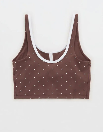 OFFLINE By Aerie Real Me Tipped Low Key Longline Sports Bra