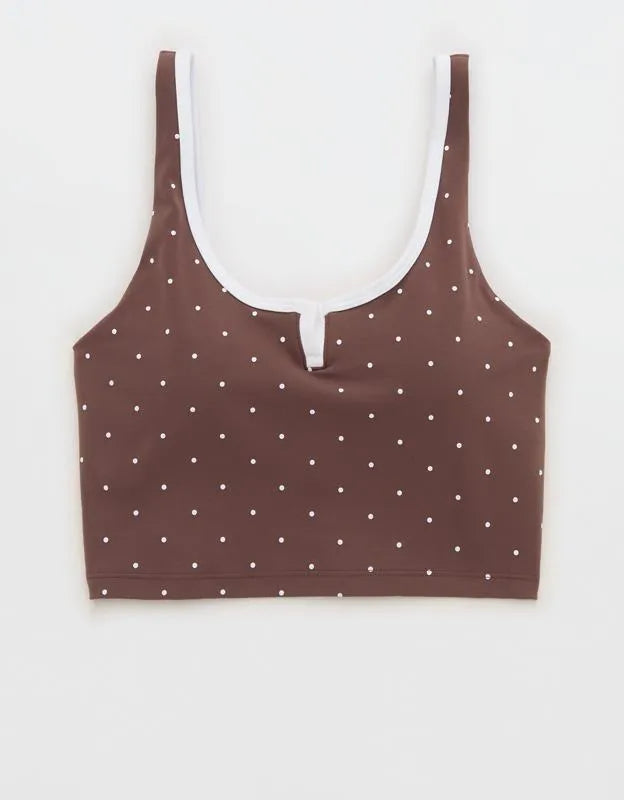 OFFLINE By Aerie Real Me Tipped Low Key Longline Sports Bra