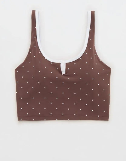 OFFLINE By Aerie Real Me Tipped Low Key Longline Sports Bra