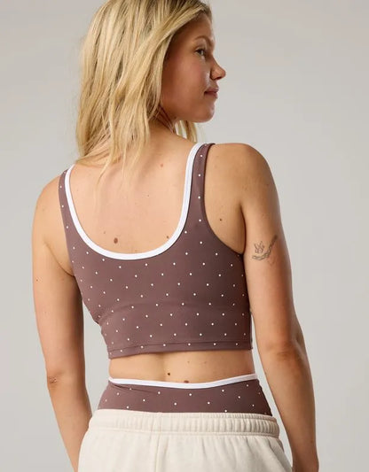 OFFLINE By Aerie Real Me Tipped Low Key Longline Sports Bra