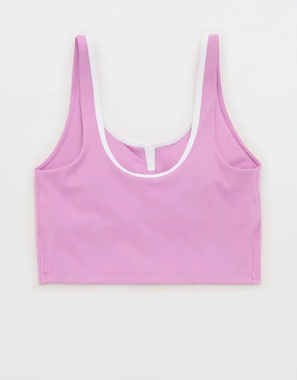 OFFLINE By Aerie Real Me Tipped Low Key Longline Sports Bra