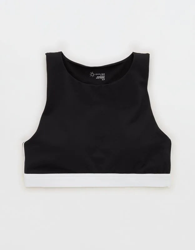 OFFLINE By Aerie The Hugger High Neck Sports Bra