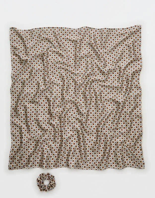 Aerie Satin Headscarf and Scrunchie