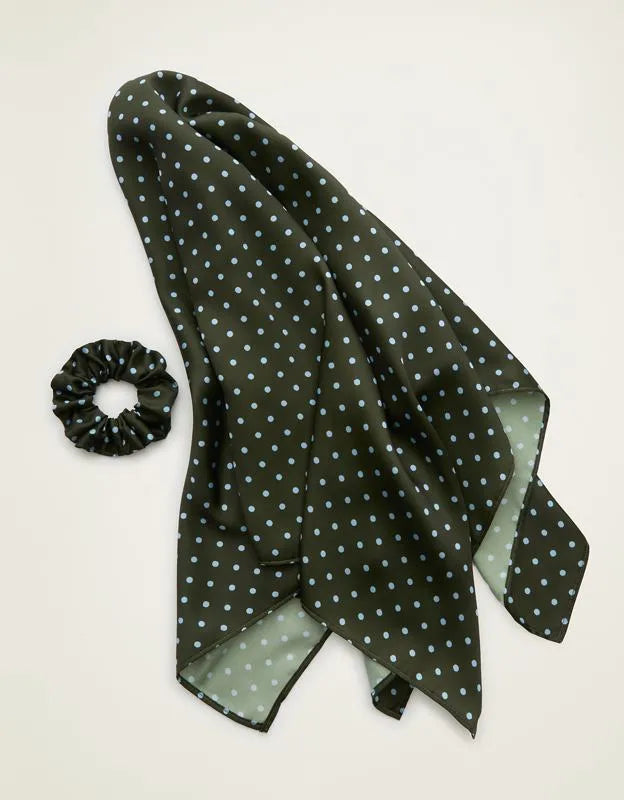 Aerie Satin Headscarf and Scrunchie