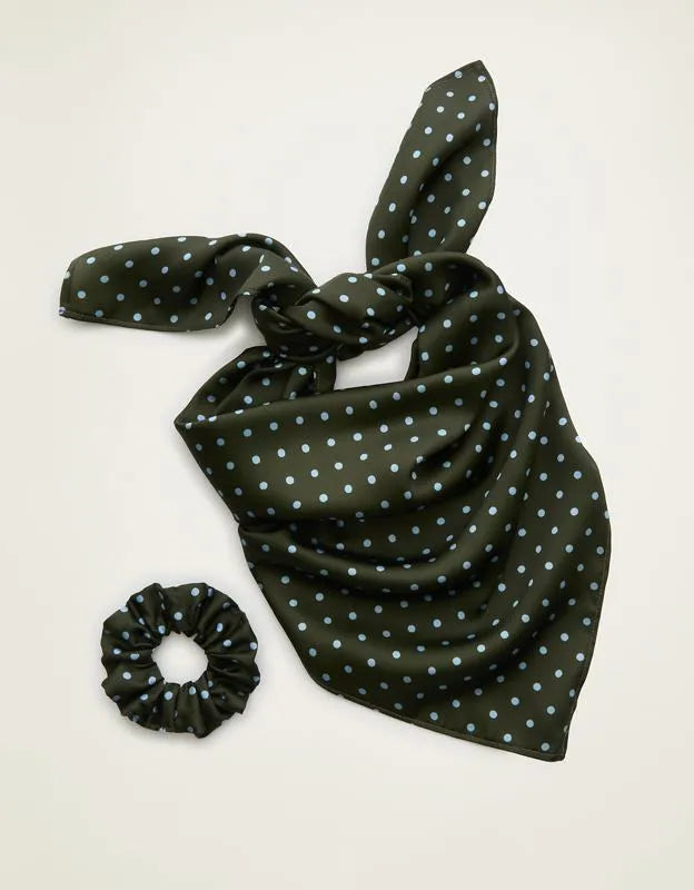 Aerie Satin Headscarf and Scrunchie