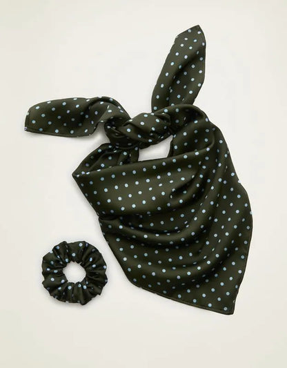 Aerie Satin Headscarf and Scrunchie