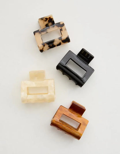 Aerie Square Claw Clip 4-Pack