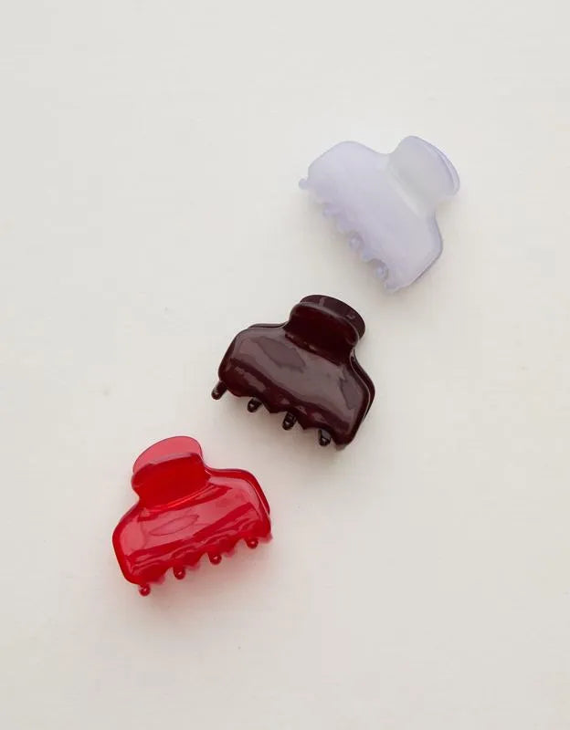 Aerie Jelly Medium Hair Clip 3-Pack
