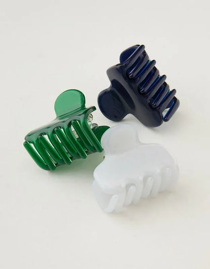 Aerie Jelly Medium Hair Clip 3-Pack