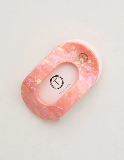 Teleties Large Flat Round Hair Clip