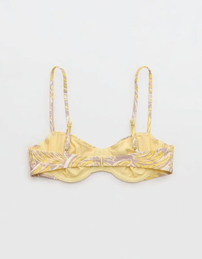 Aerie Ruched Unlined Underwire Bikini Top