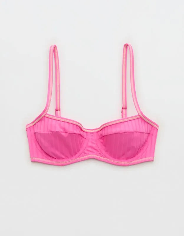 Aerie Ribbed Unlined Underwire Bikini Top