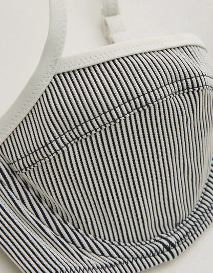 Aerie Ribbed Unlined Underwire Bikini Top