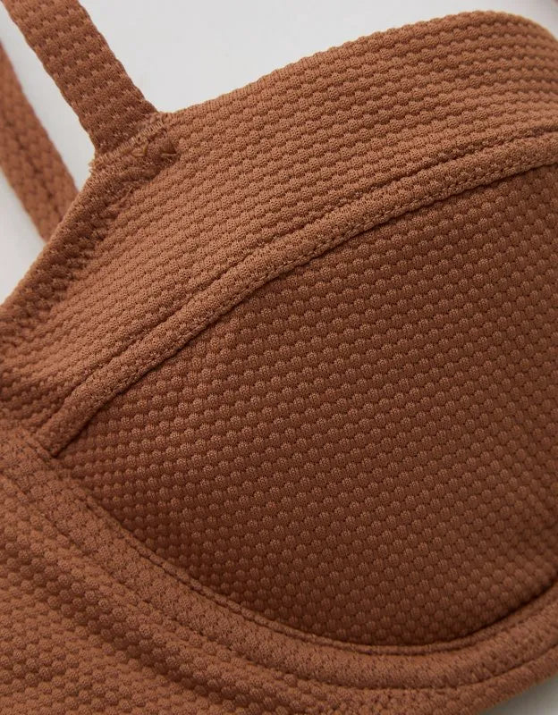 Aerie Pique Unlined Underwire Bikini Top