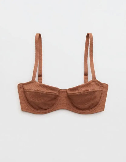 Aerie Pique Unlined Underwire Bikini Top