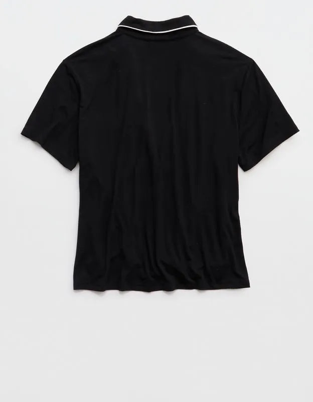 OVERSLEPT by Aerie Real Soft® Short Sleeve Pajama Shirt