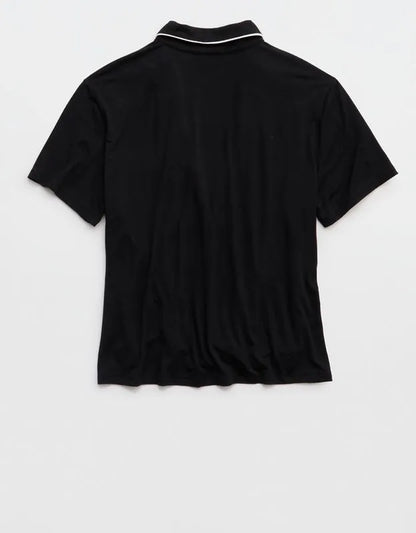 OVERSLEPT by Aerie Real Soft® Short Sleeve Pajama Shirt