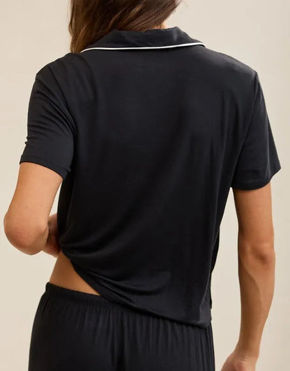 OVERSLEPT by Aerie Real Soft® Short Sleeve Pajama Shirt