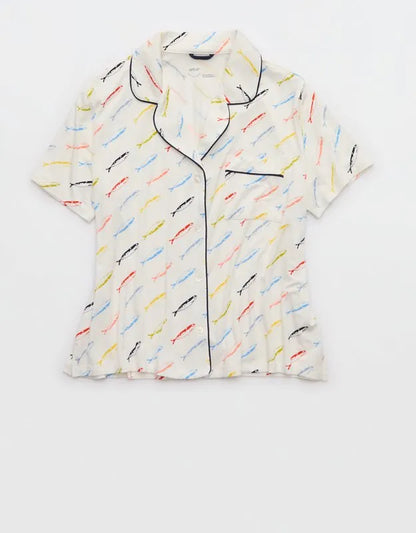 Aerie Real Soft® Short Sleeve Pajama Shirt