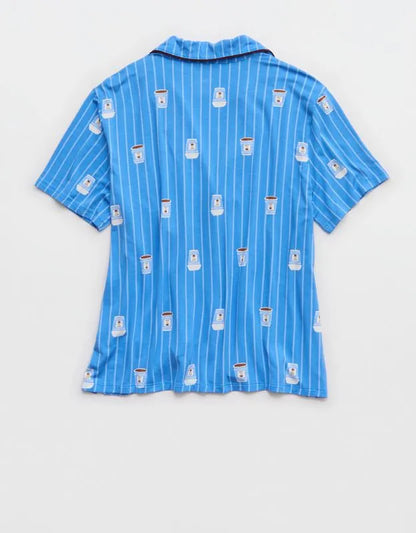 OVERSLEPT by Aerie Real Soft® Short Sleeve Pajama Shirt