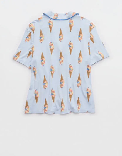 Aerie Real Soft® Short Sleeve Pajama Shirt