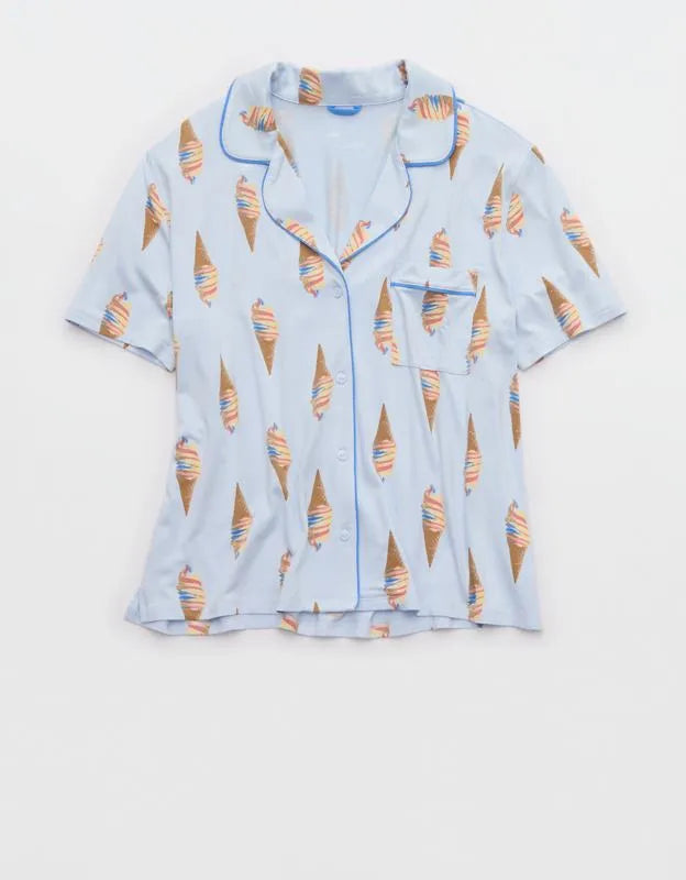 Aerie Real Soft® Short Sleeve Pajama Shirt