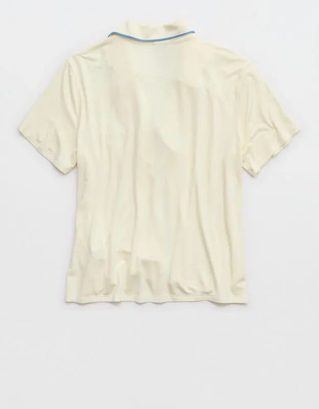 OVERSLEPT by Aerie Real Soft® Short Sleeve Pajama Shirt