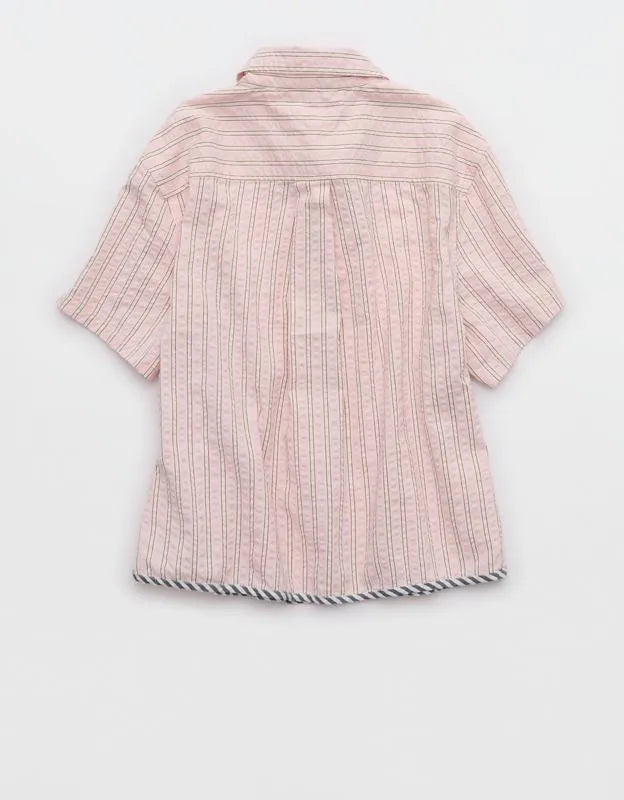 Aerie Seersucker Short Sleeve Pajama Top
