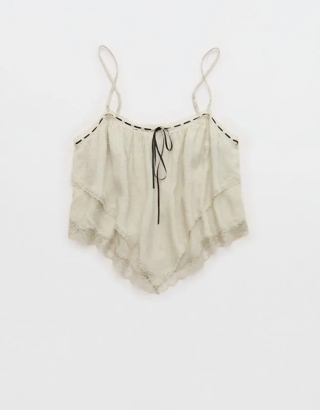 Aerie Modal Lace Handkerchief Pajama Tank Top
