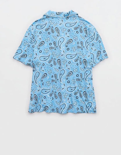 Aerie | Smiley® Real Soft® Short Sleeve Pajama Shirt