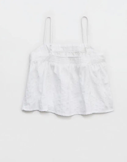 OVERSLEPT by Aerie Seersucker Cami Top