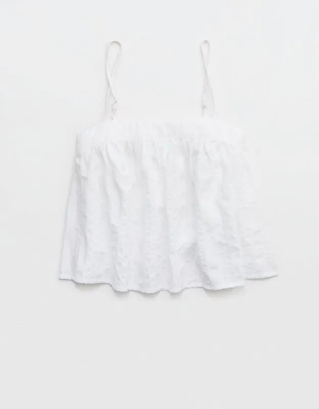 OVERSLEPT by Aerie Seersucker Cami Top