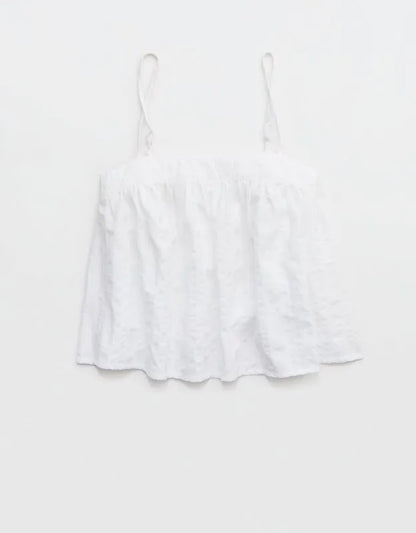OVERSLEPT by Aerie Seersucker Cami Top