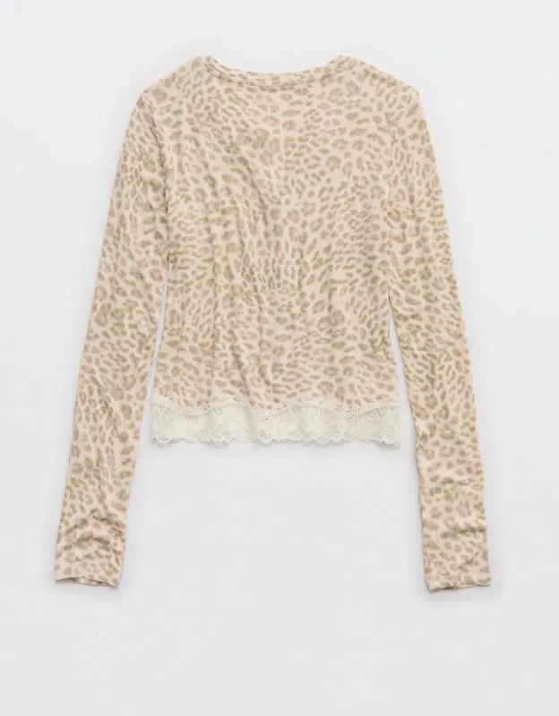 OVERSLEPT by Aerie Real Soft® Ribbed Cardigan