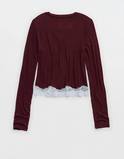 OVERSLEPT by Aerie Real Soft® Ribbed Cardigan