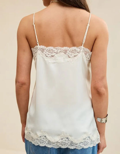OVERSLEPT by Aerie Liquid Satin Tunic Tank