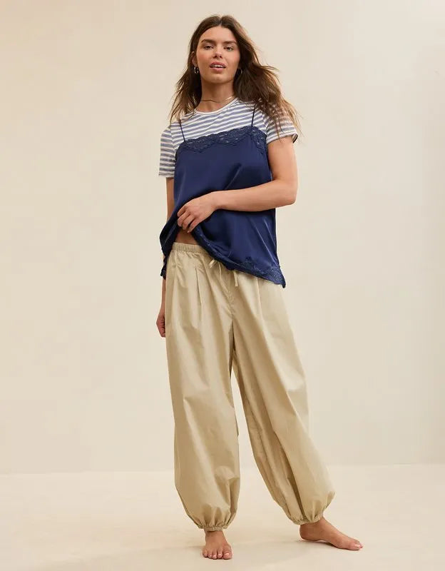 OVERSLEPT by Aerie Liquid Satin Tunic Tank