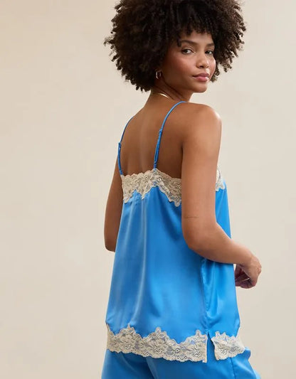 OVERSLEPT by Aerie Liquid Satin Tunic Tank